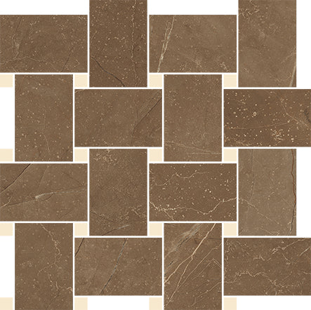 Cerdomus 30x30 cm Pulpis Puro mit Gold Kontrast Mosaik Contrasti