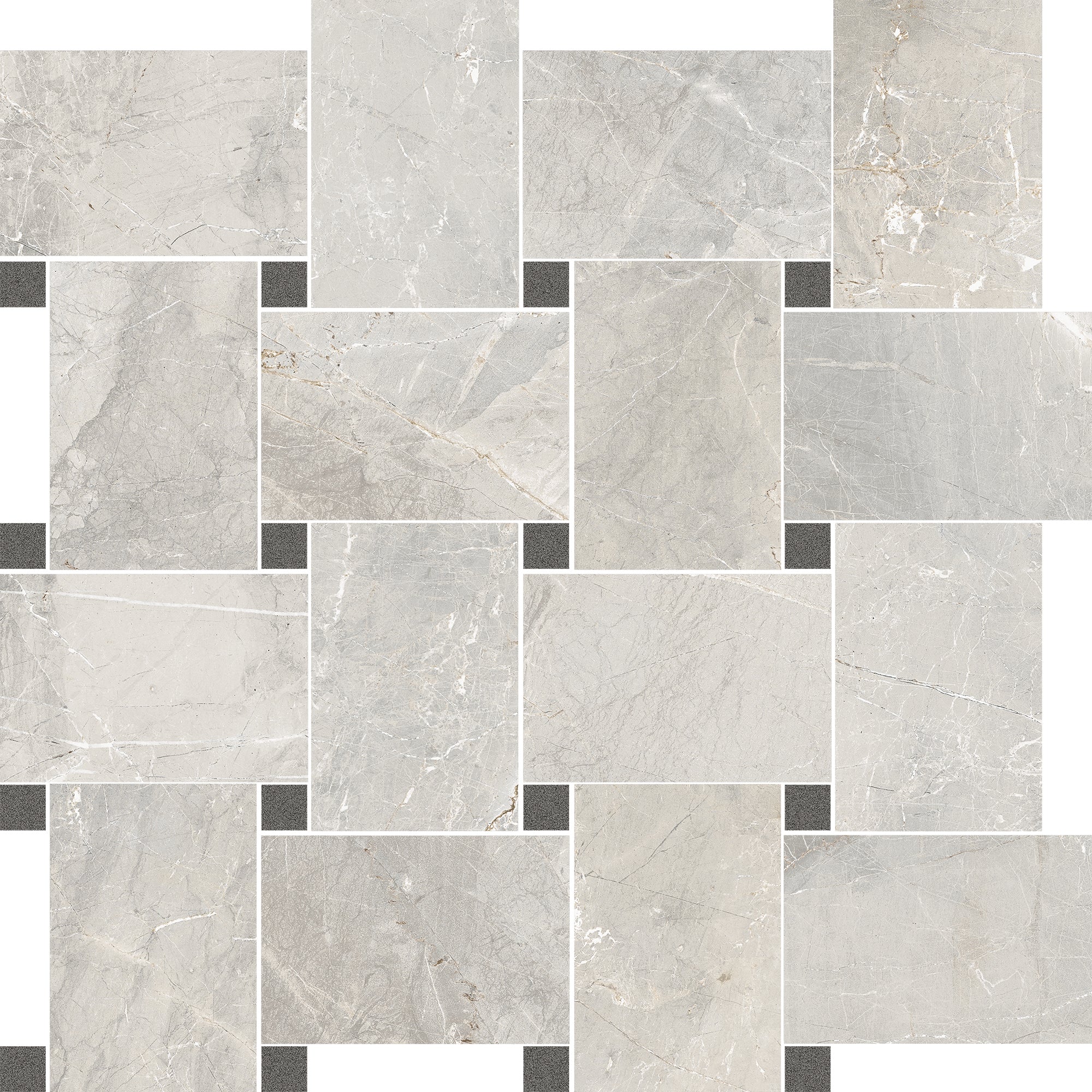 Cerdomus 30x30 cm Sybil Light Grey Mosaik Contrasti
