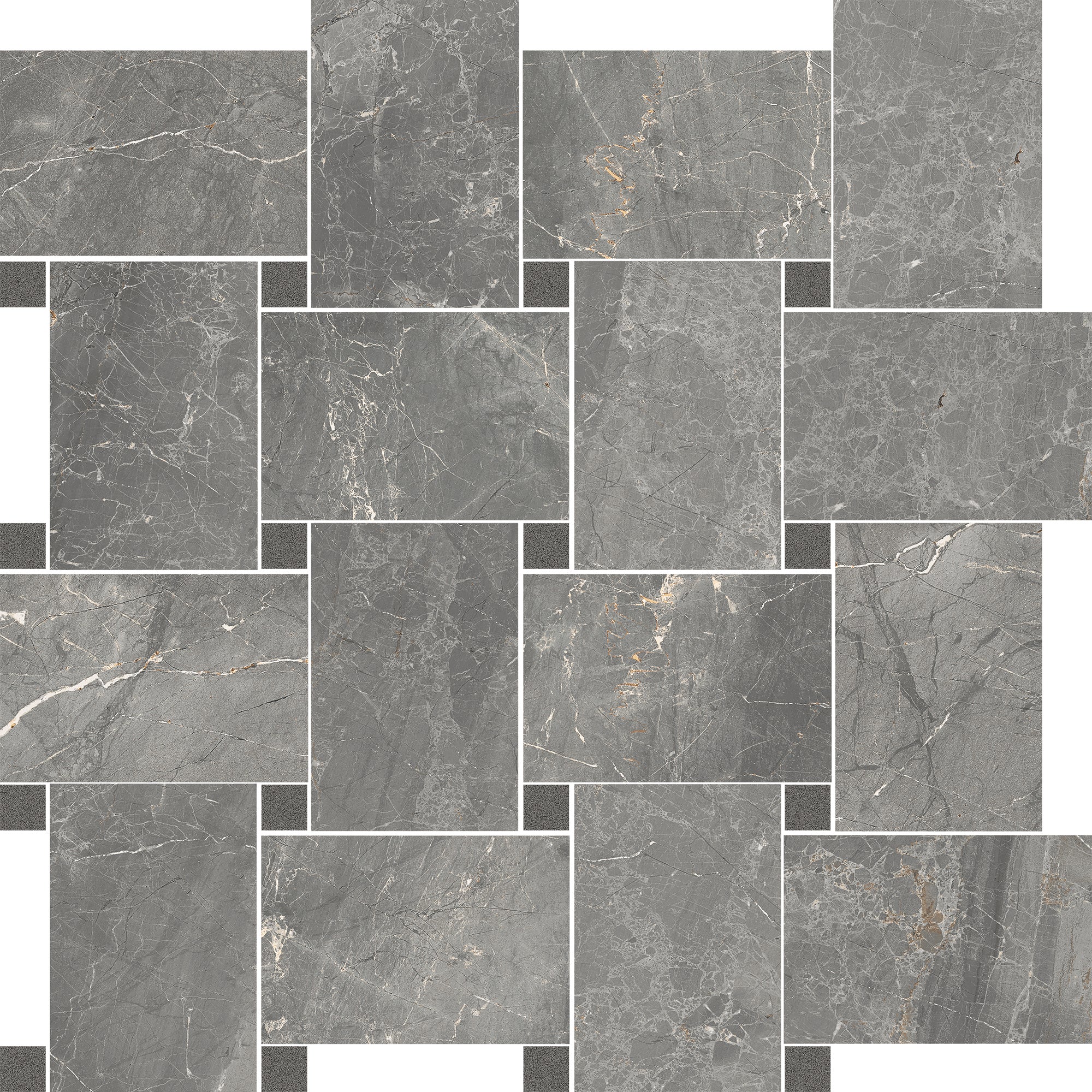 Cerdomus 30x30 cm Sybil Silver Mosaik Contrasti