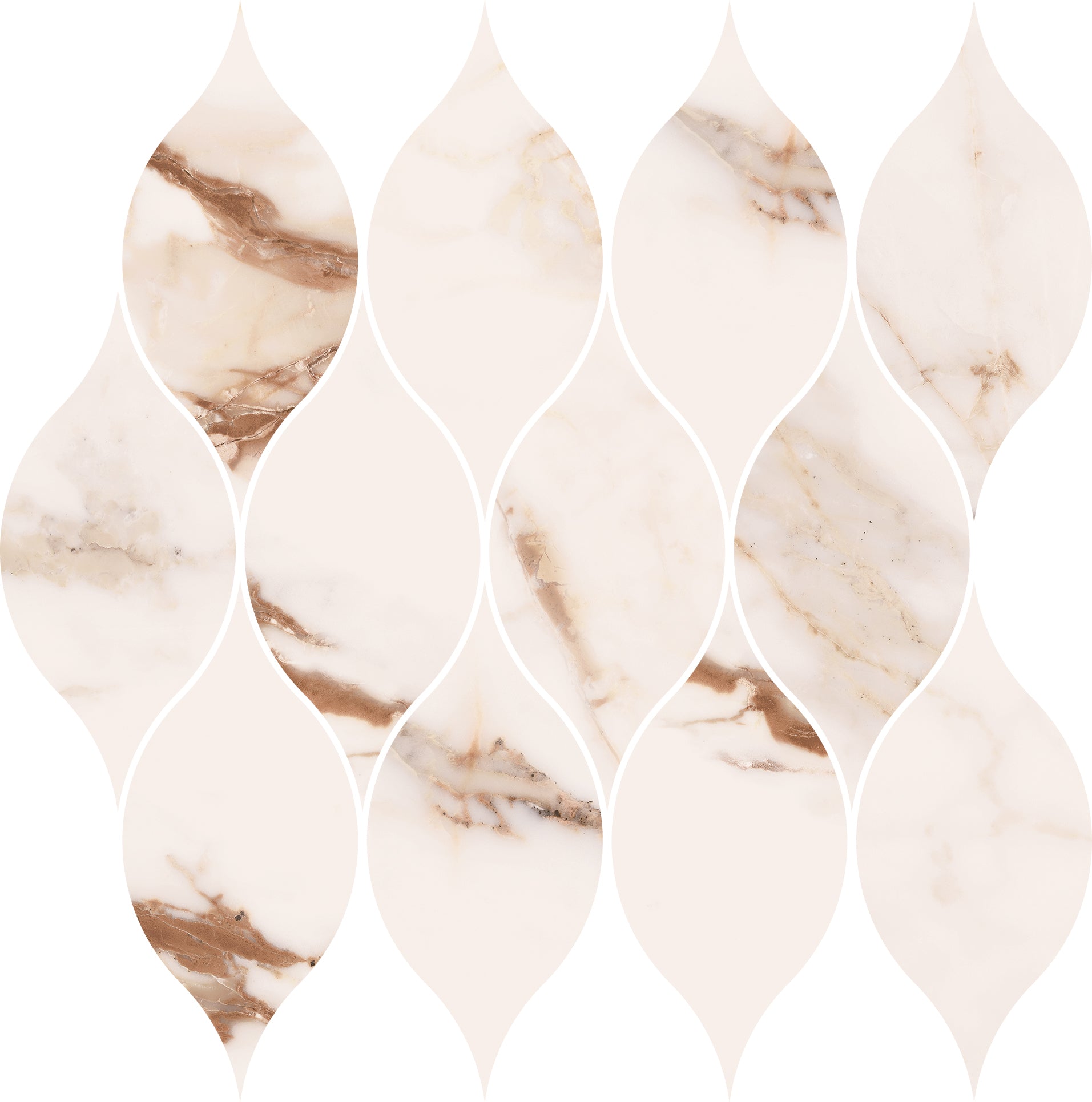 Cerdomus 33x32 cm Omnia Macchia Vecchia Mosaik Sinuose