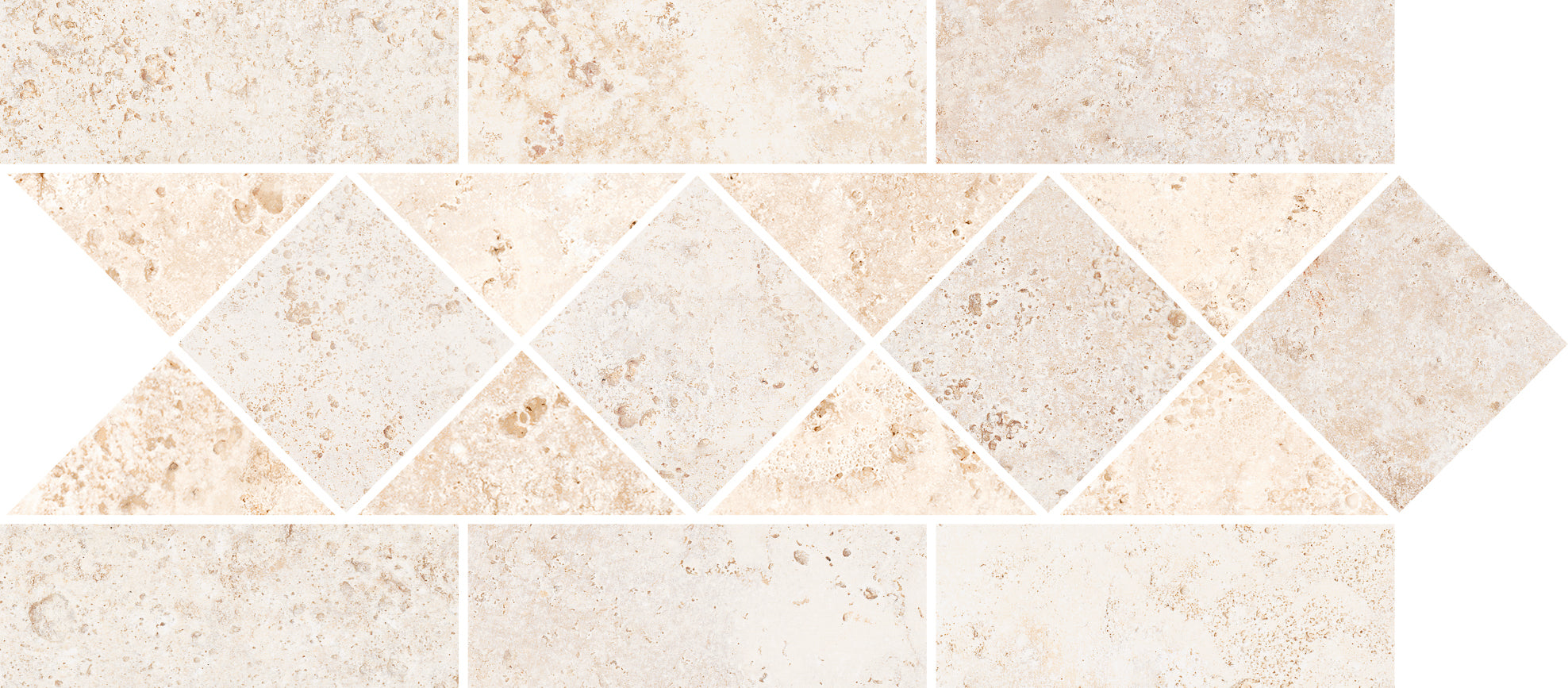 Cerdomus 15x30 cm Tibur Bianco Fascia Carrè