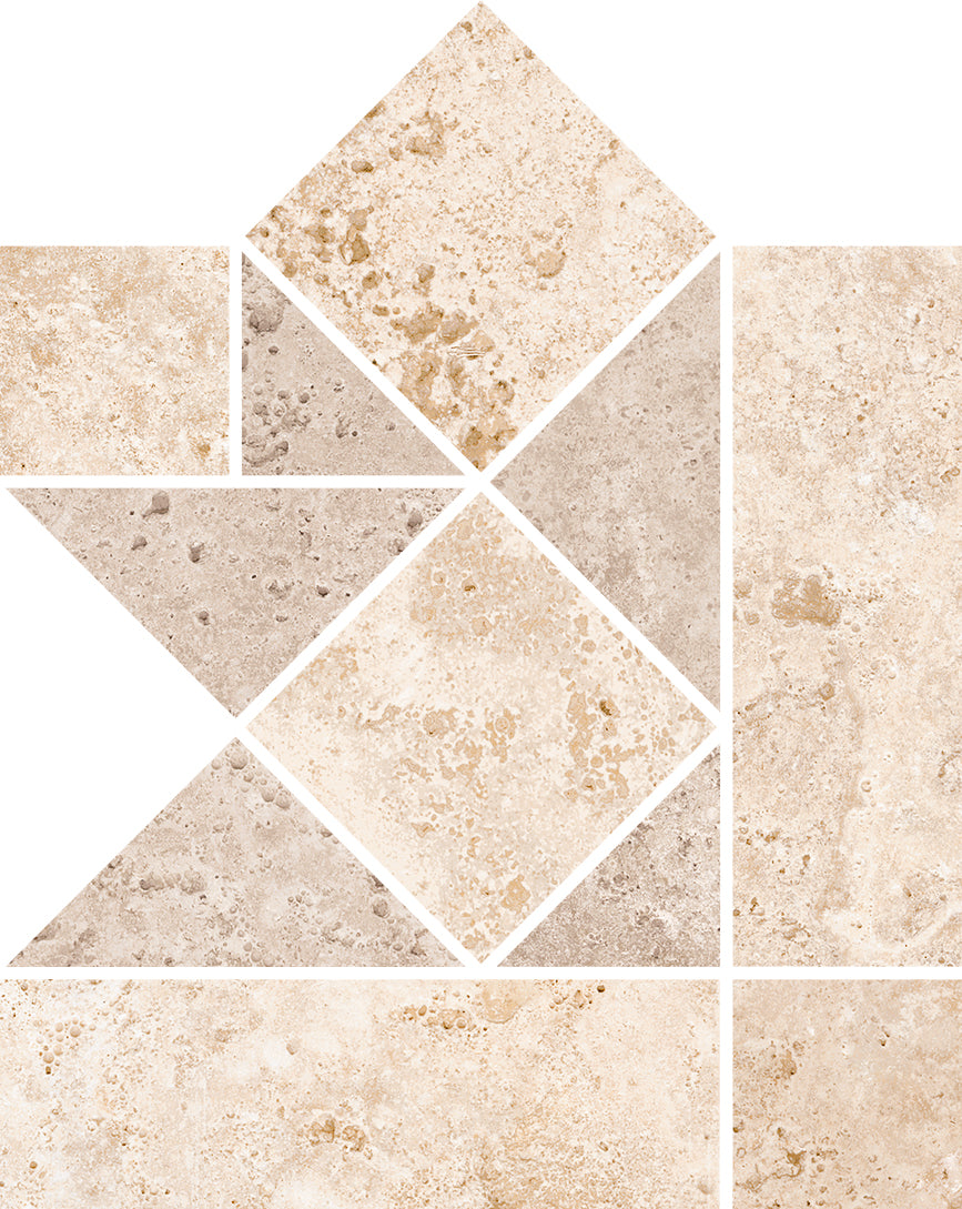 Cerdomus 15x15 cm Tibur Beige Ecke Faszia Taille