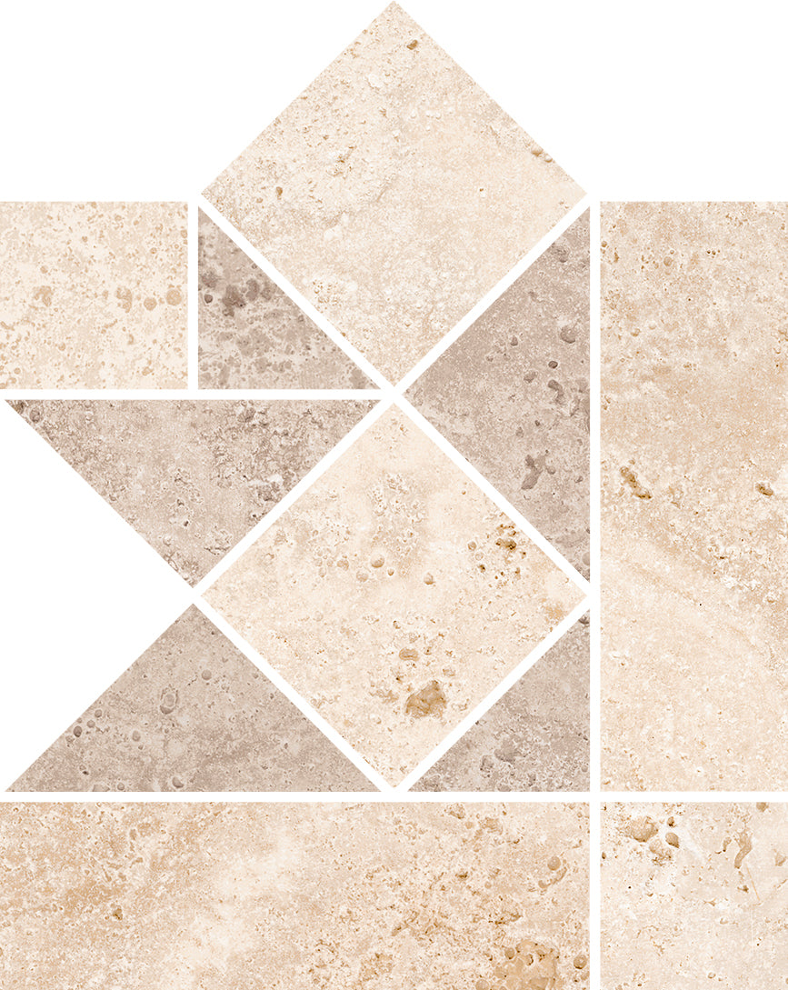 Cerdomus 15x15 cm Tibur Beige Ecke Faszia Taille