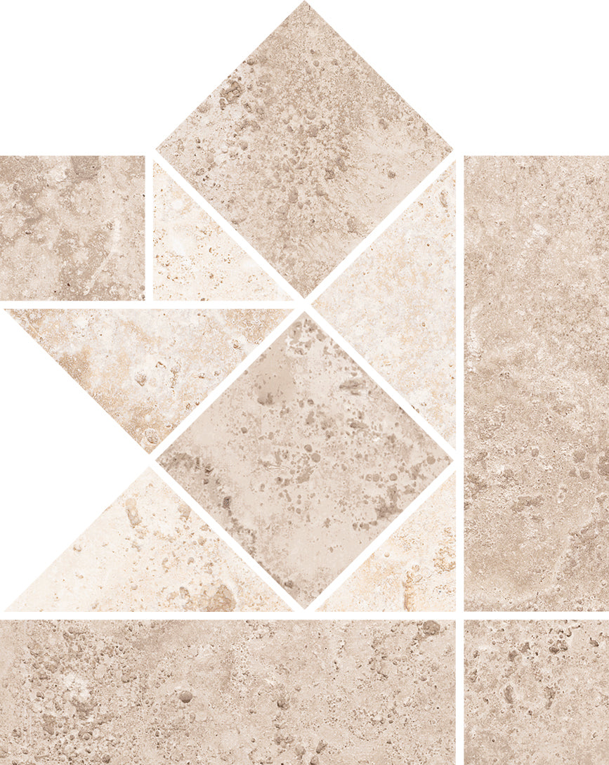 Cerdomus 15x15 cm Tibur Tufo Ecke Faszia Taille