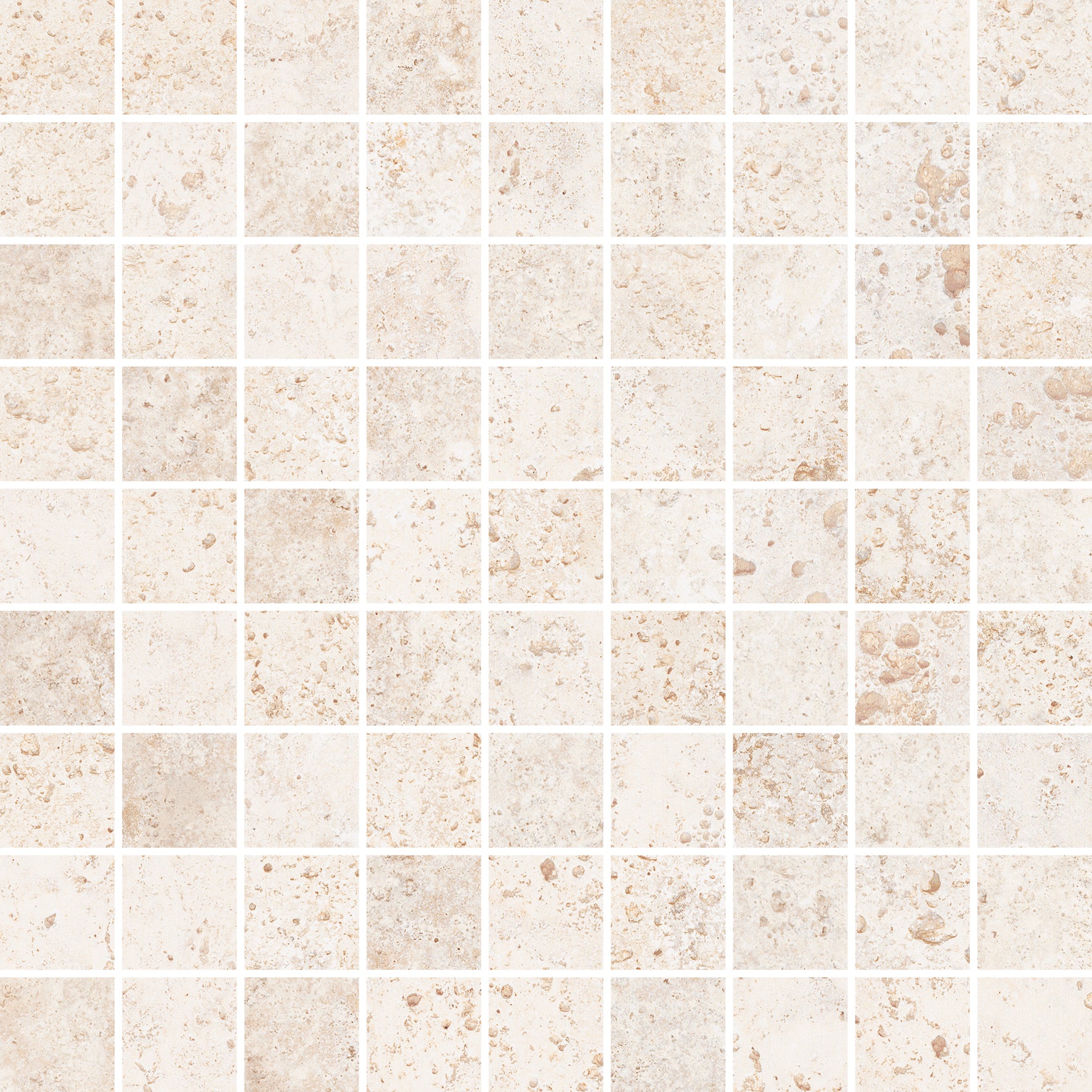 Cerdomus 30x30 (3x3) cm Tibur Bianco Mosaik
