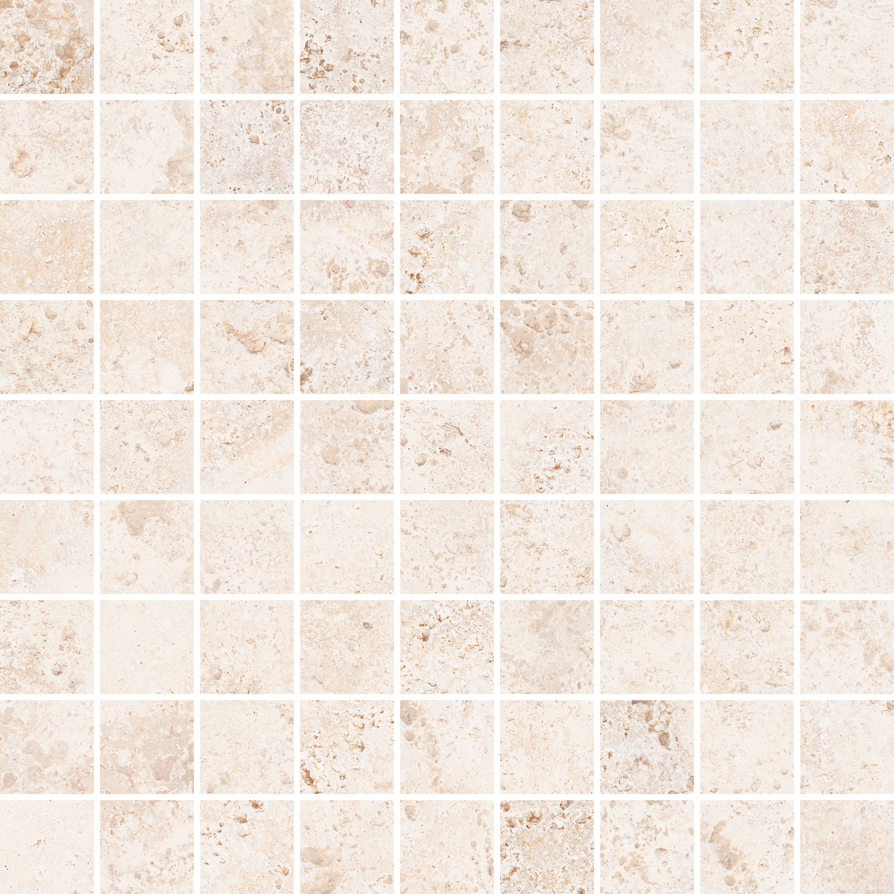 Cerdomus 30x30 (3x3) cm Tibur Bianco Mosaik