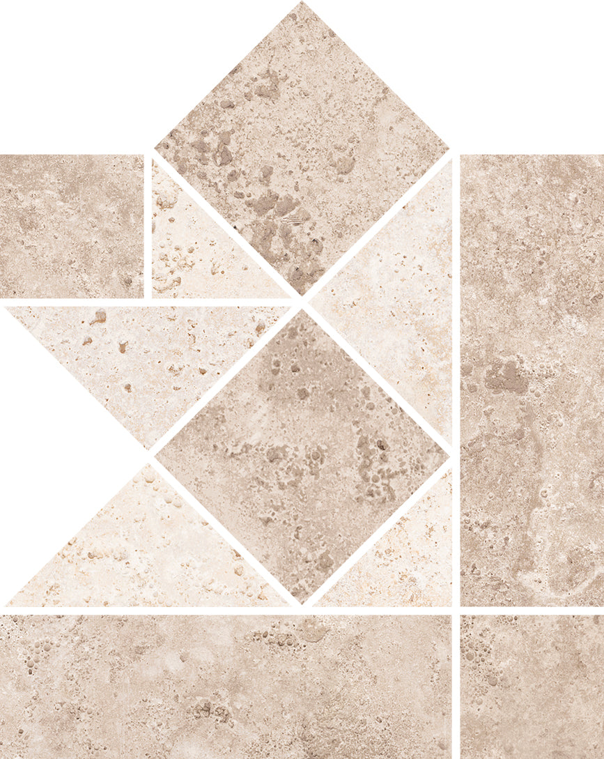 Cerdomus 15x15 cm Tibur Tufo Ecke Faszia Taille